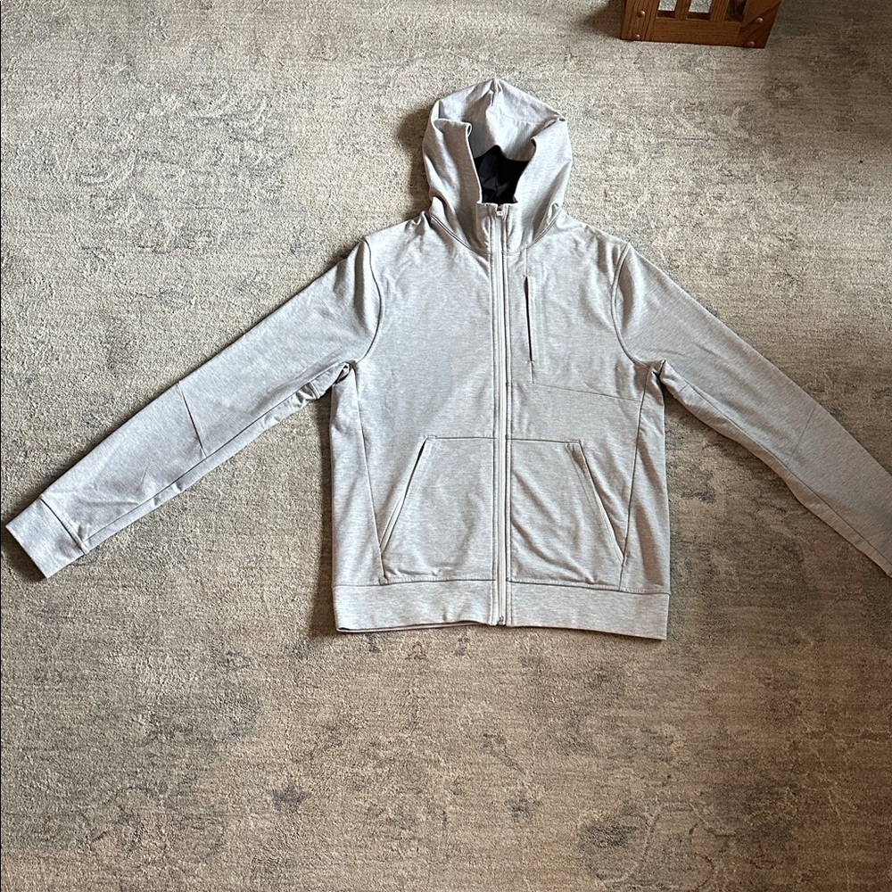 Lululemon sweat city zip hoodie, men’s size small, gray